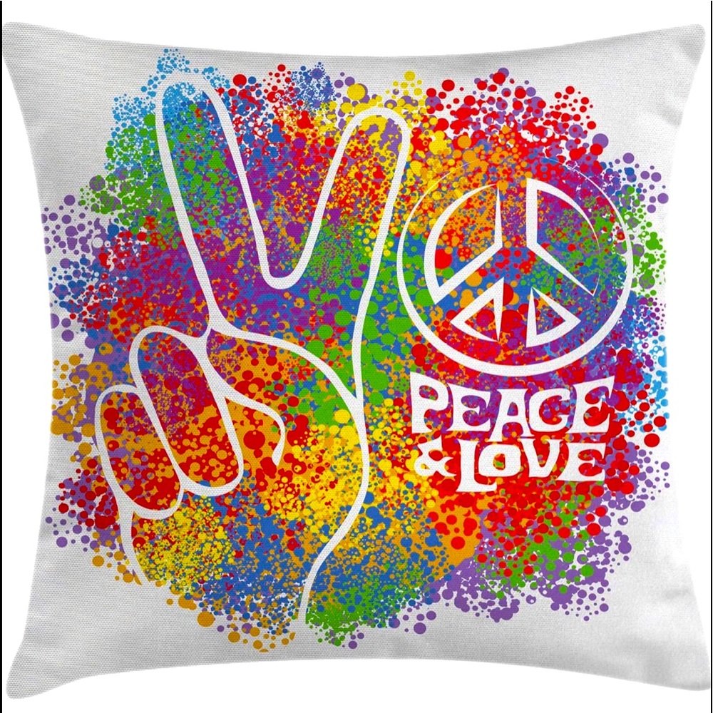 Ambesonne 70s Party Throw Pillow Cushion Cover,